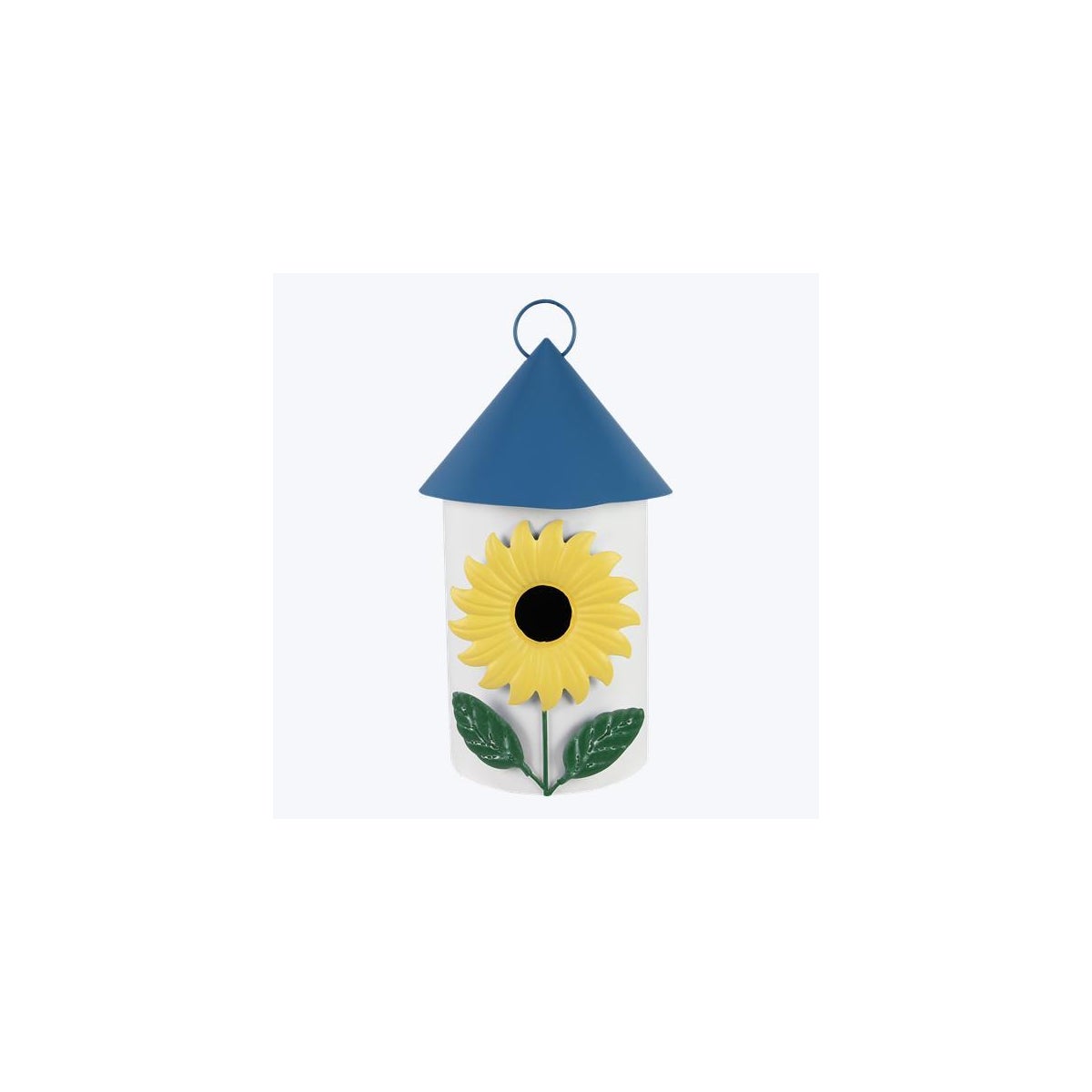 Metal Bird House with Daisy Entrance