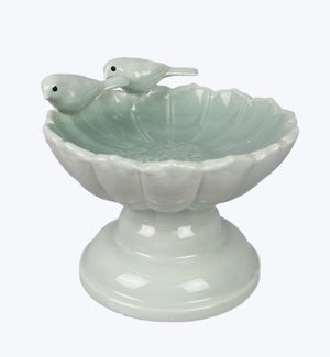Ceramic Birdbath/Feeder
