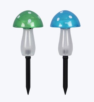 Solar Yard LED light Mushroom, 2 Ast