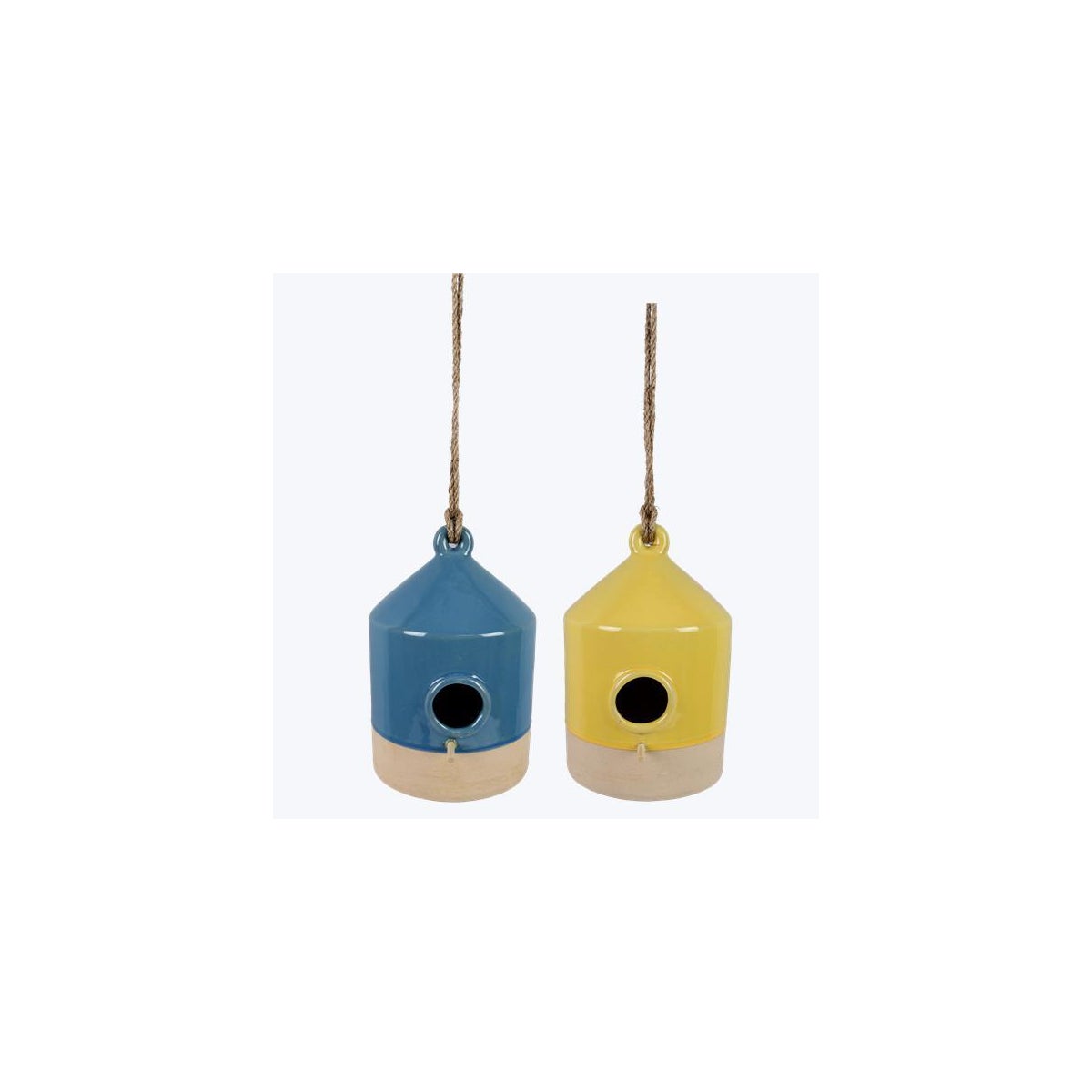 Ceramic Birdhouse, 2 Ast