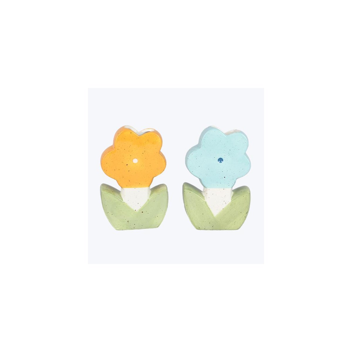 Ceramic Daisy Vase, 2 Ast