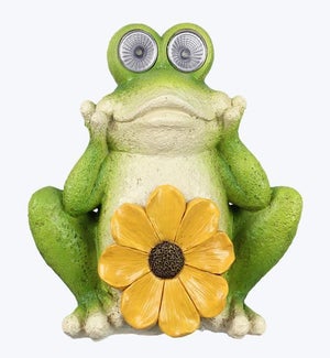 Resin Solar LED Light Frog