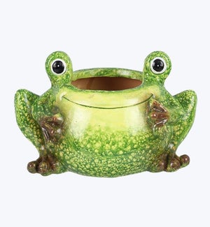 Ceramic Happy Frog Planter