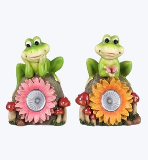 Resin Solar LED Frog, 2 Ast