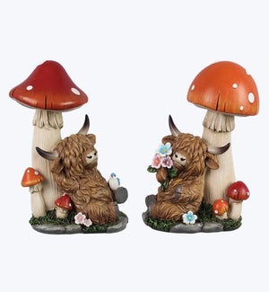 Resin Highland Cows 2 Ast