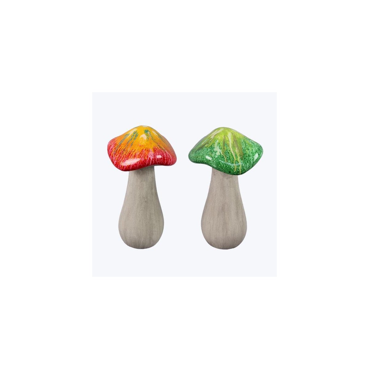 Ceramic Tabletop Mushroom, 2 Ast