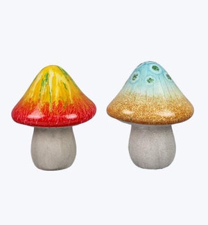 Ceramic Tabletop Mushroom 2 Ast