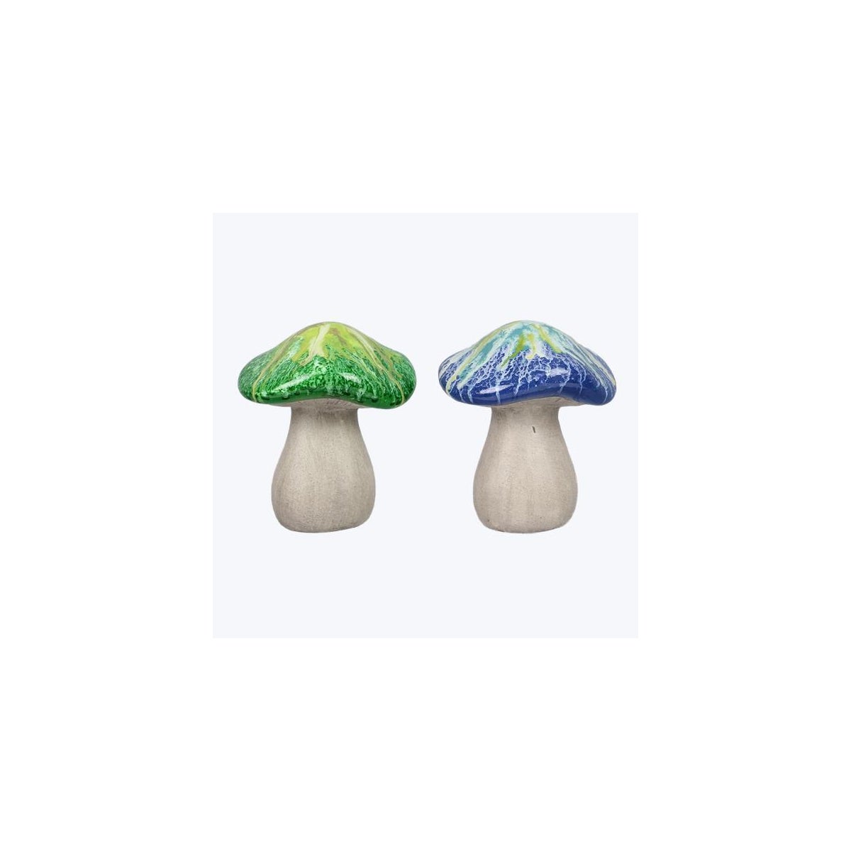 Ceramic Tabletop Mushroom, 2 Ast