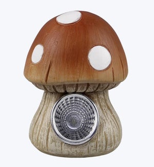 Resin Mushroom Solar LED Light