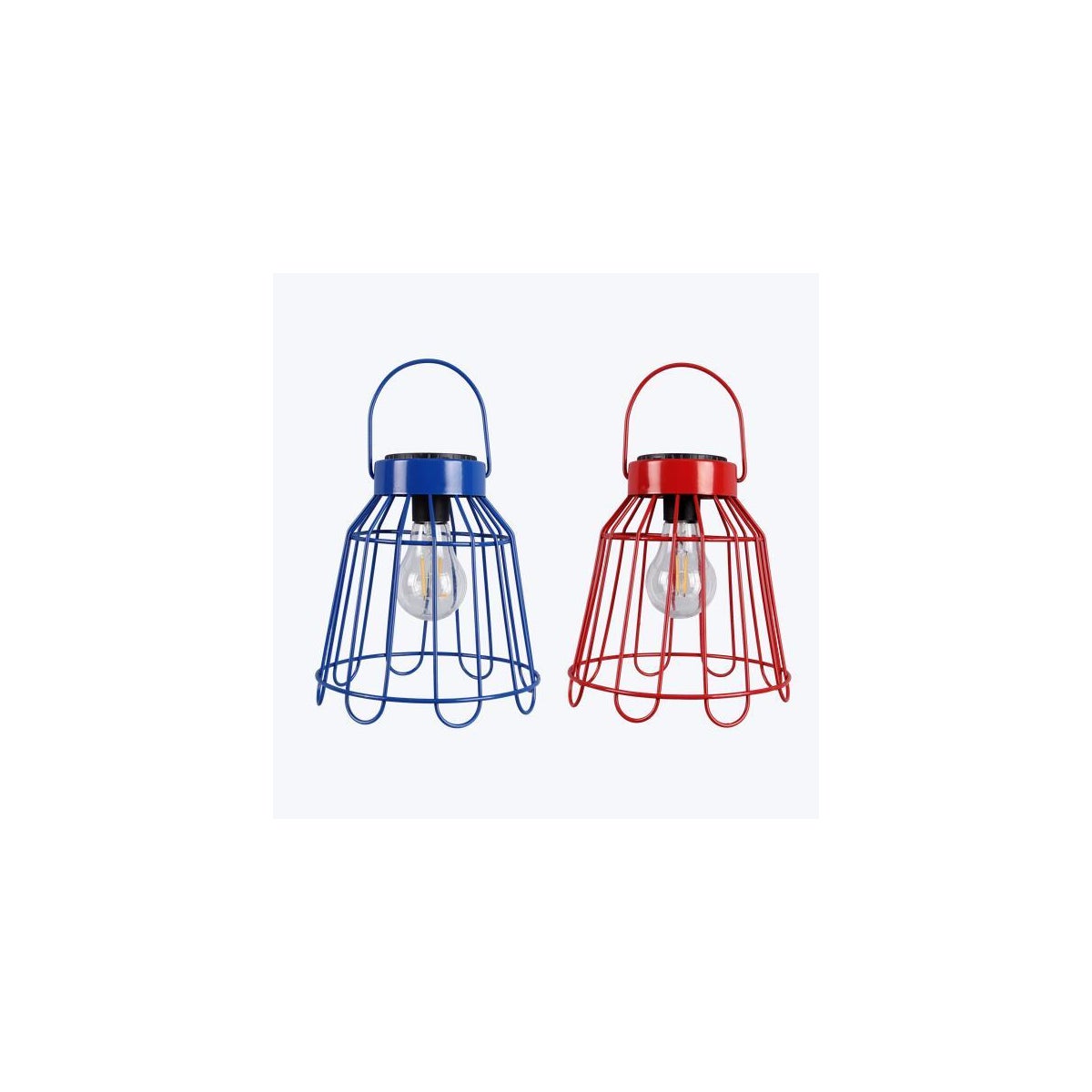 Metal Solar LED Lamp, 2 Ast