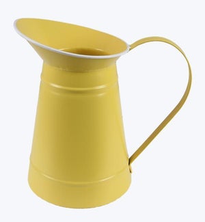 Metal Lemon Color Garden Water Pitcher