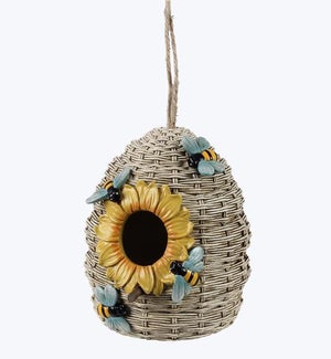 Resin Beehive Bird House