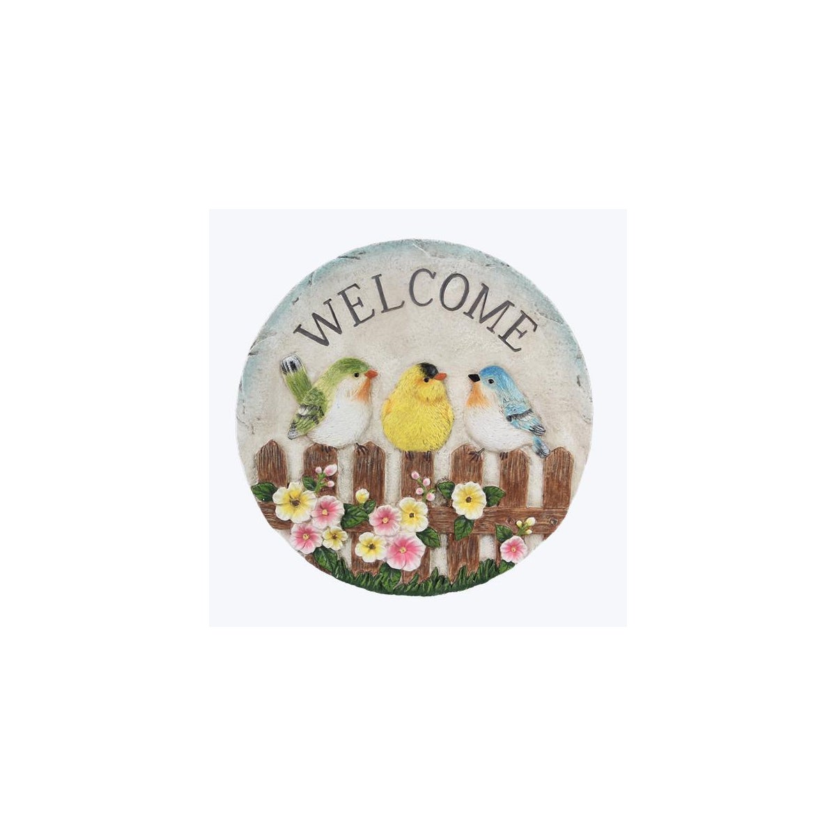 Cement Bird Welcome Stepping Stone
