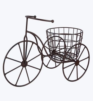 Metal Tricycle Plant Basket Stand Plant Basket Included