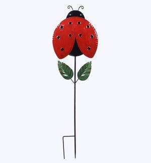 Metal Ladybug Garden Stake