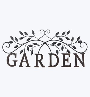 Metal Garden Wall Sign