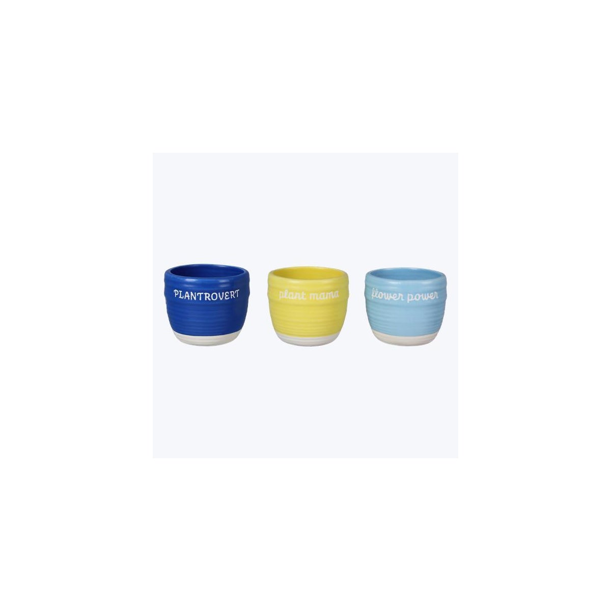 Mini Ceramic Planter 3 Ast
