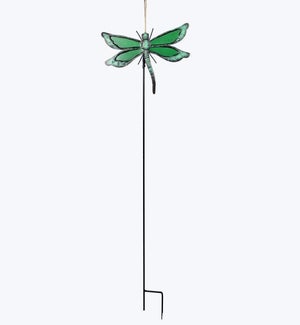 Metal Dragonfly Glow in the Dark Garden Stake