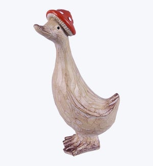 Resin Duck with Hat Tabletop
