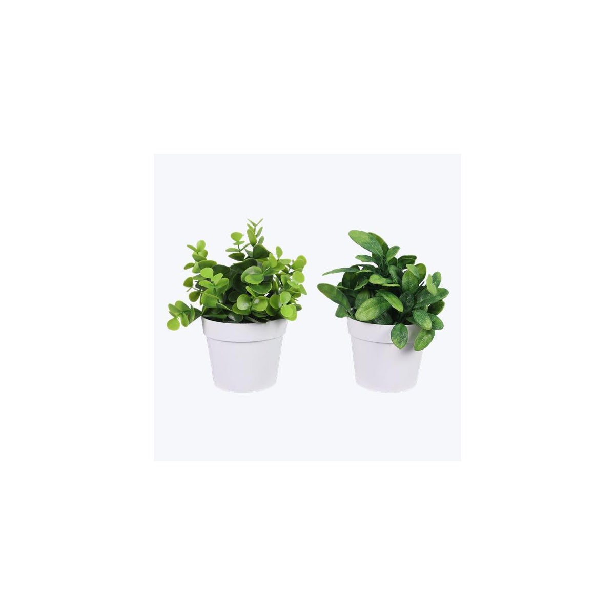 Artificial Flowers in Planter 2 Ast