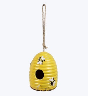 Stoneware Bee Bird House