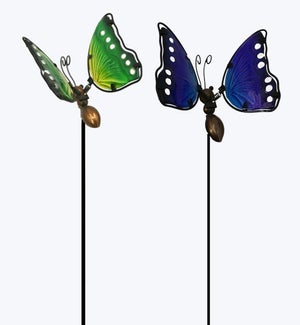 Metal Butterfly Yard Stake, 2 Ast