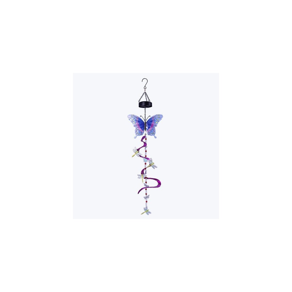 Metal Butterfly Solar Light Wind Spinner