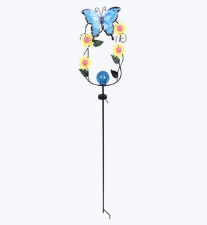 Metal Butterfly Solar Garden Stake