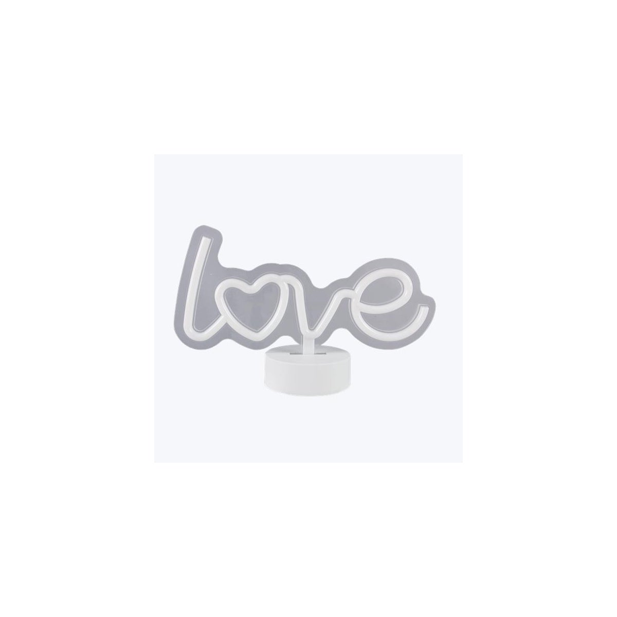 Neon Tabletop Love Sign