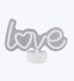 Neon Tabletop Love Sign