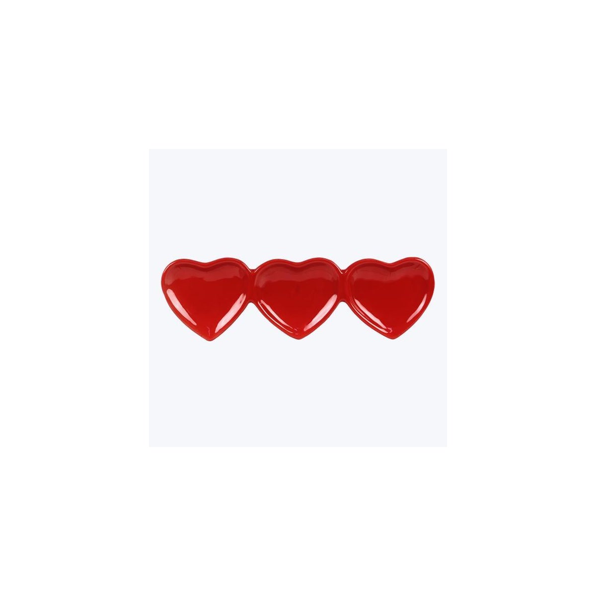Ceramic heart Divided Plate