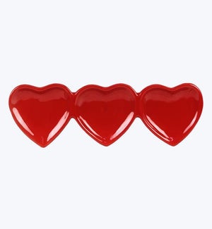 Ceramic heart Divided Plate