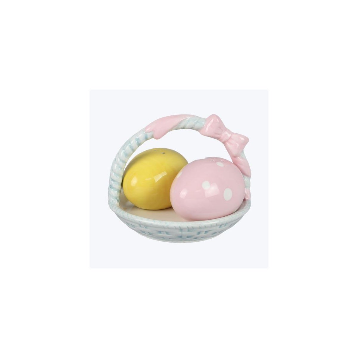 Ceramic Basket with Two Eggs Tabletop