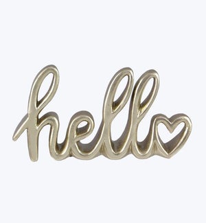 Resin Tabletop Word Sign - Hello