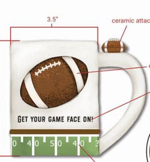 Ceramic Football Mug