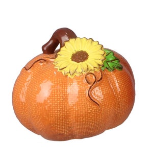 Ceramic Fall Orange Pumpkin