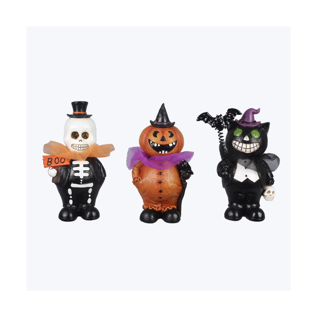 Resin Halloween Characters, 3 Assorted