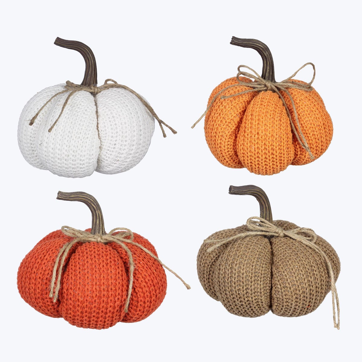 Knit Colored Pumpkins, 4 Assorted