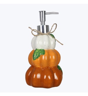 Ceramic Pumpkin Soap Pump