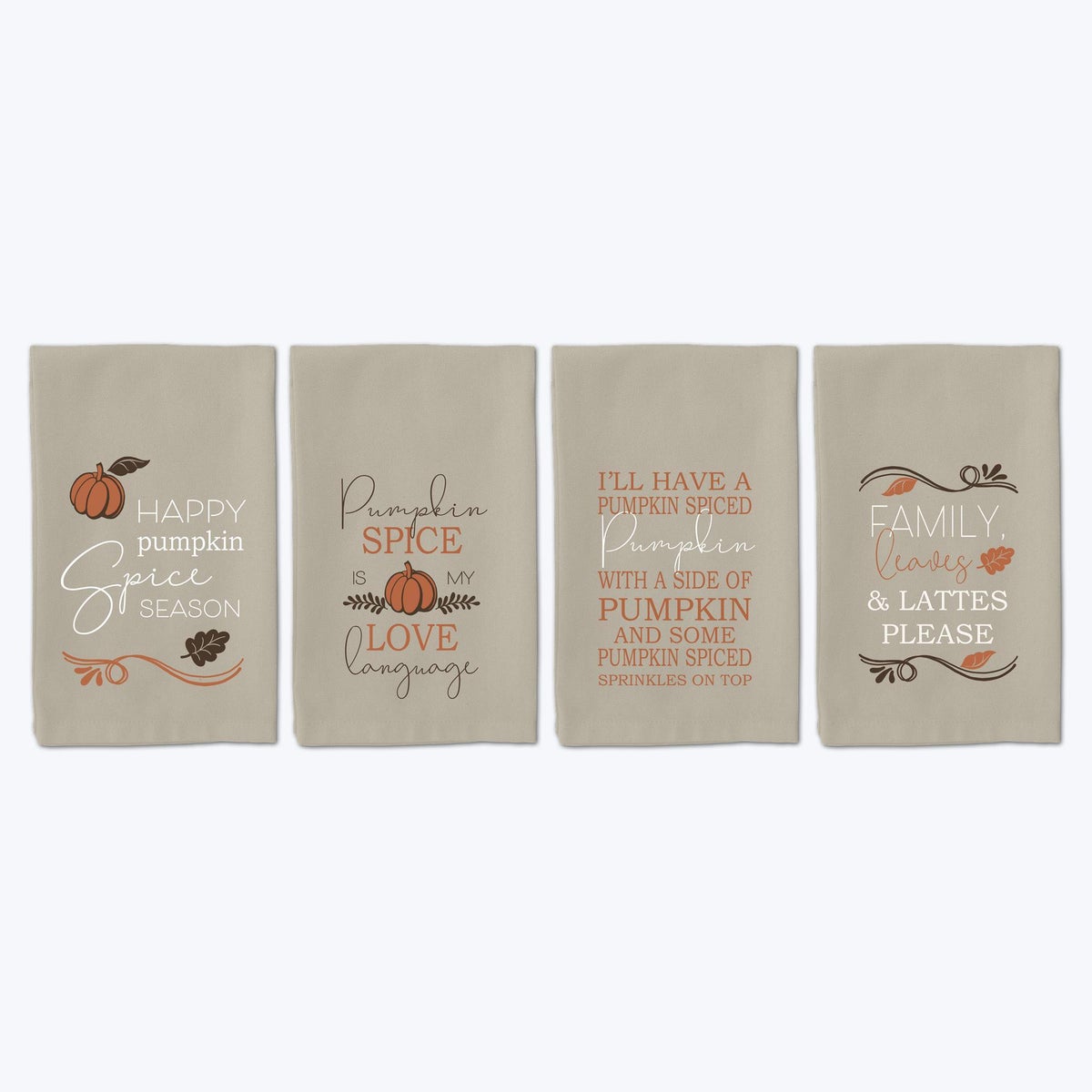 Cotton Fall Kitchen Towel, 4 Assorted