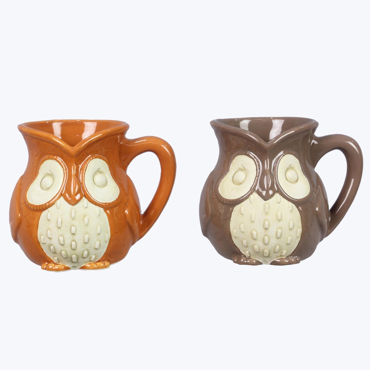 Ceramic Cozy Woodland Owl Mugs, 2 Ast