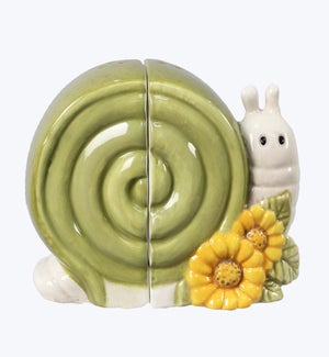 Ceramic Cozy Woodland Snail S/P Set