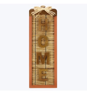 Wood Fall Harmony Home Wall Sign with Drawer Pull Top