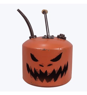 Metal Halloween Repurposed Antique Jack-o-Lantern