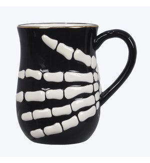 Ceramic Skeleton Hand Mug
