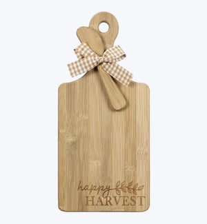 Wood Fall Tradition Bamboo Breadboard with Wood Spreader