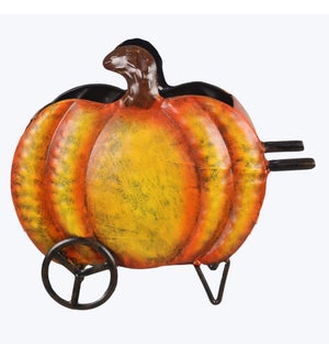 Metal Autumn Market Pumpkin Bucket/Planter