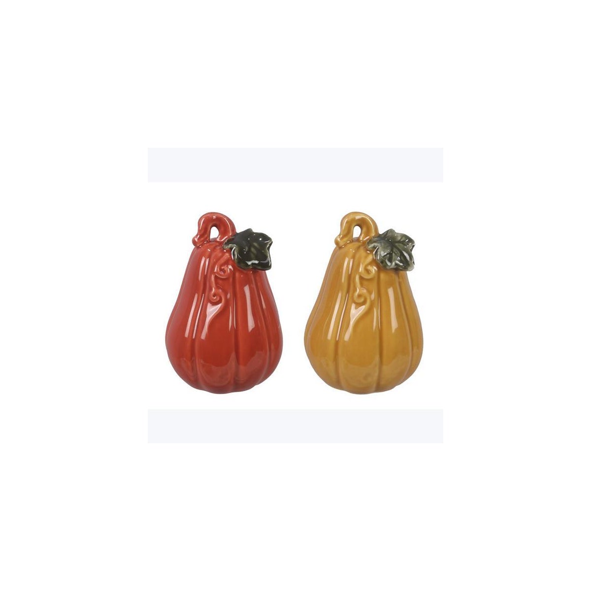 Ceramic Traditional Fall Pumpkin S/P Shakers
