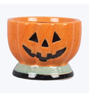 Ceramic Pumpkin Candy Bowl Small