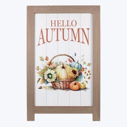 Wood Autumn Market Easel Sign
